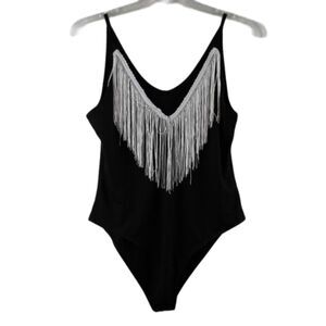 SweatyRocks Black Women's One Piece Swimsuit Bathing Suit XL 053